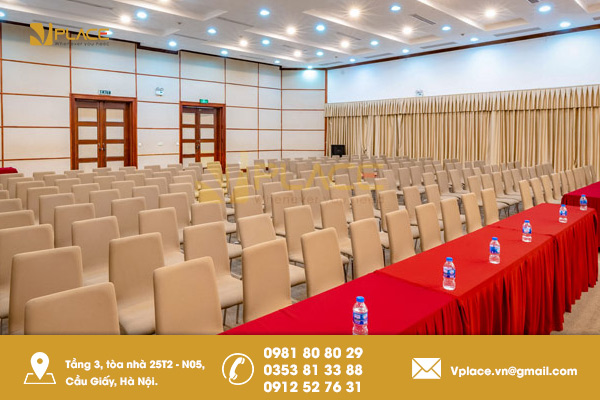 Phòng hội trường 350 ghế tại trung tâm Hà Nội 2 Mot so mau thiet ke hoi truong 350 ghe