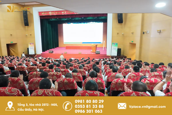 Setup không gian sự kiện theo mô hình rạp hát