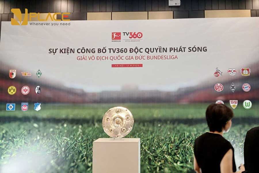 Sự kiện công bố TV360 độc quyền phát sóng giải vô địch quốc gia Đức - Bundesliga 2025-2028 tại hội trường Vplace 5 su kien cong bo tv360 doc quyen phat song giai vo dich quoc gia duc bundesliga 2