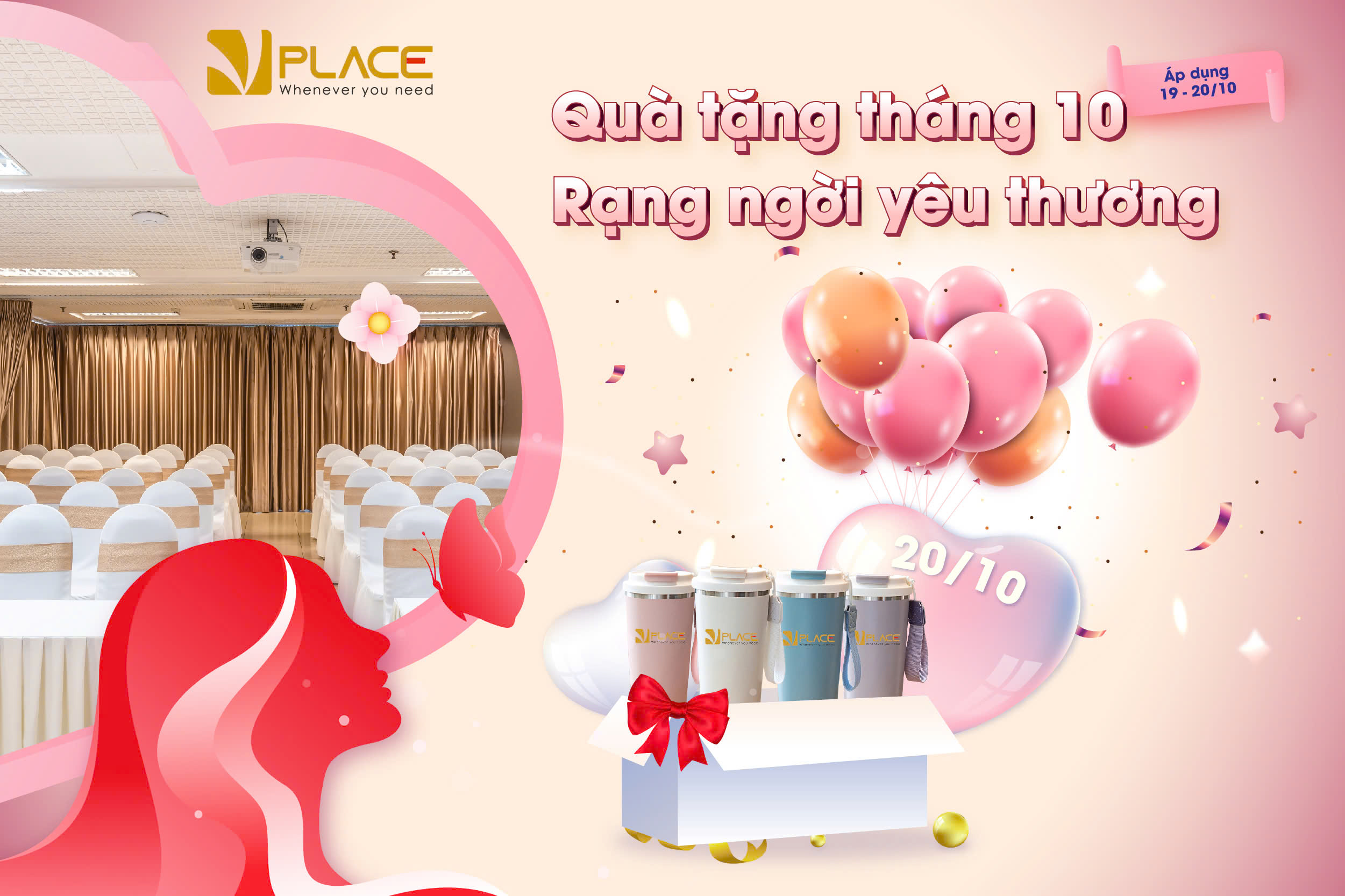 Quà tặng tháng 10 – Rạng ngời yêu thương cùng ưu đãi đặc biệt 20/10 từ Vplace 1 z7055304420104 d8f55d6436686f655ca12b0c20722e35
