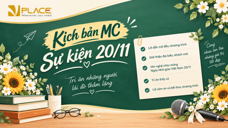 Kịch bản MC sự kiện 20/11 hay nhất năm 2026 – Trang trọng, ý nghĩa và giàu cảm xúc